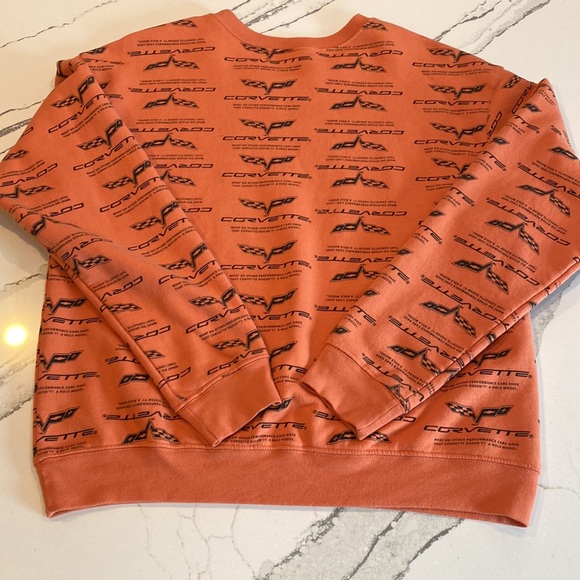Corvette All Over Print Sweater Sweatshirt Size L - Picture 7 of 7